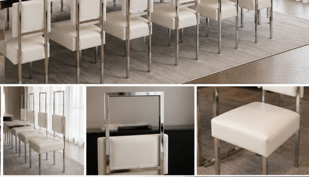 Sedie: 12 Designer Stühlen Weiss Metallgestell – Nuovo (secondo la descrizione) da Basel venduto da ist_6xbn 1