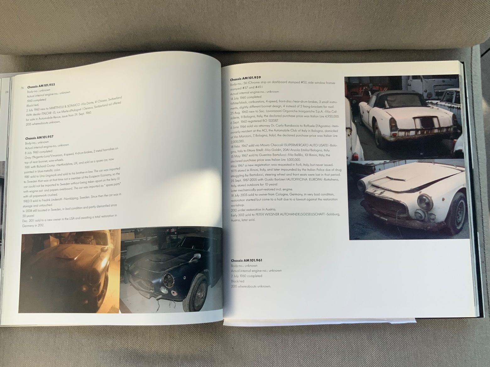 Libri: Maserati 3500 GT Vignale – Usato da Erlenbach ZH venduto da Blondie1966 6
