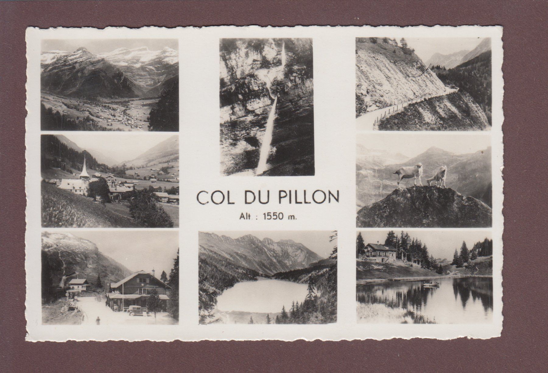 Cartoline postali: COL DU PILLON - 8 images – Usato da Pully venduto da nicecards