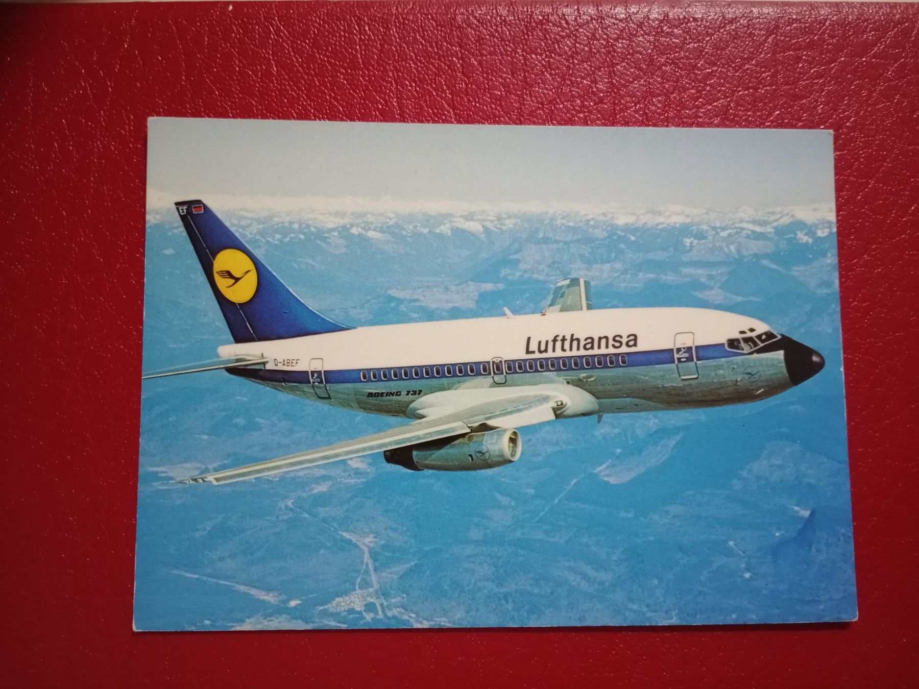 Cartoline postali: AK Flugzeug Lufthansa Boeing 737 – Usato da Küttigen venduto da Melisch1000