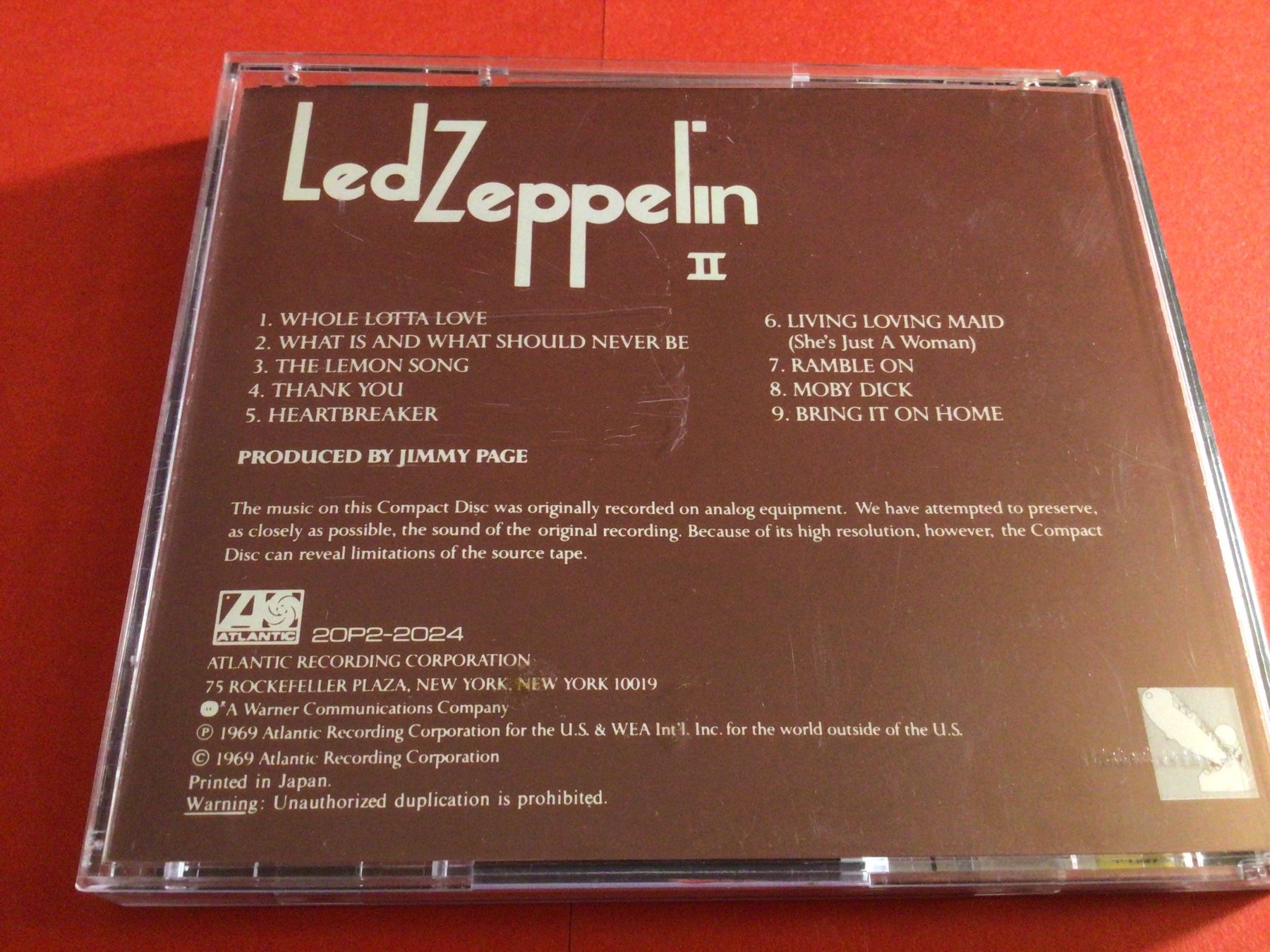 CDs: Led Zeppelin II Japan CD TOP Zustand! – Gebraucht aus Steinach von Quarkie 2