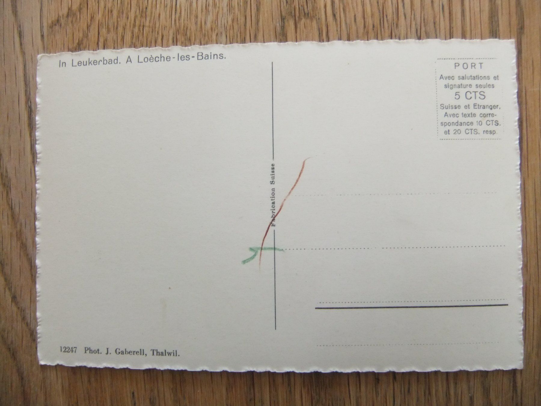 Cartoline postali: Leukerbad Dorfstrasse – Usato da St. Niklaus VS venduto da wunschlos54 1