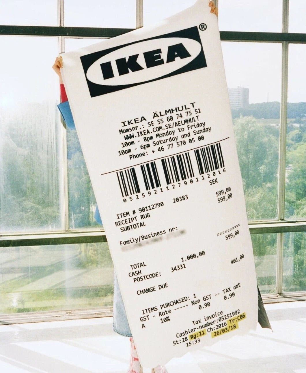 Ikea Teppiche: Virgil Abloh x IKEA MARKERAD "RECEIPT" Teppich White/Black – Neu und originalverpackt aus Luzern von pengmarket_gmbh 1