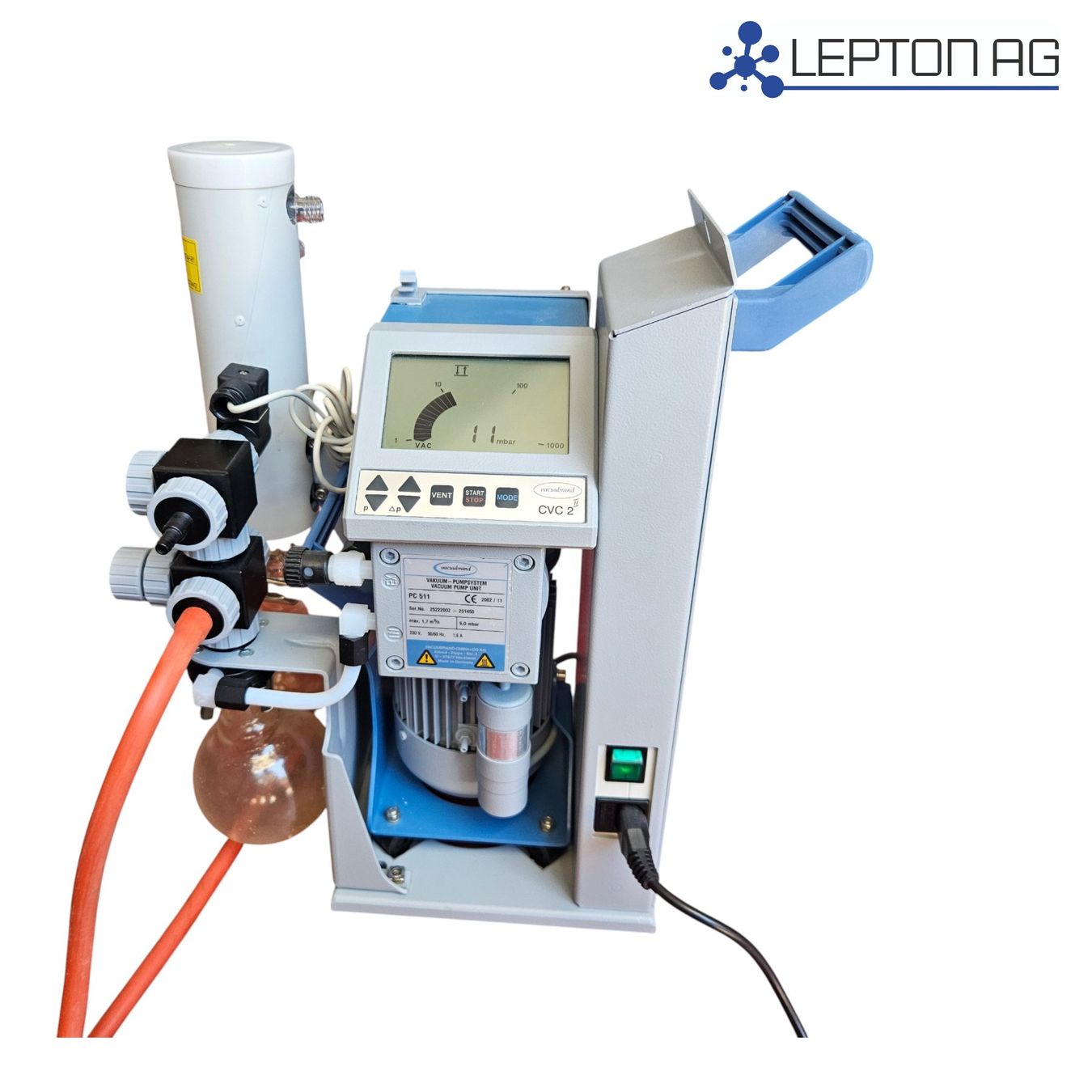 Accessori da laboratorio: Vacuubrand PC511 Vakuum-Pumpsystem & CVC II Vakuumcontroller – Usato da Niederdorf venduto da LeptonAG_Labor 1