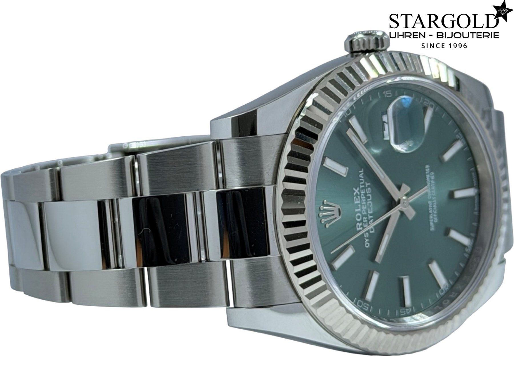 Rolex Montres: Rolex Datejust 41 Mintgrün - 126334 – D'occasion à Zürich par Stargold-Uhren 4