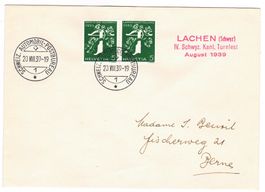 Lettre de Lachen BPA A285 pour Berne le 20.VIII.39