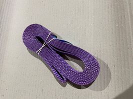 Slackline Violet 35mm breit, 2000mm lang, nur Gurte