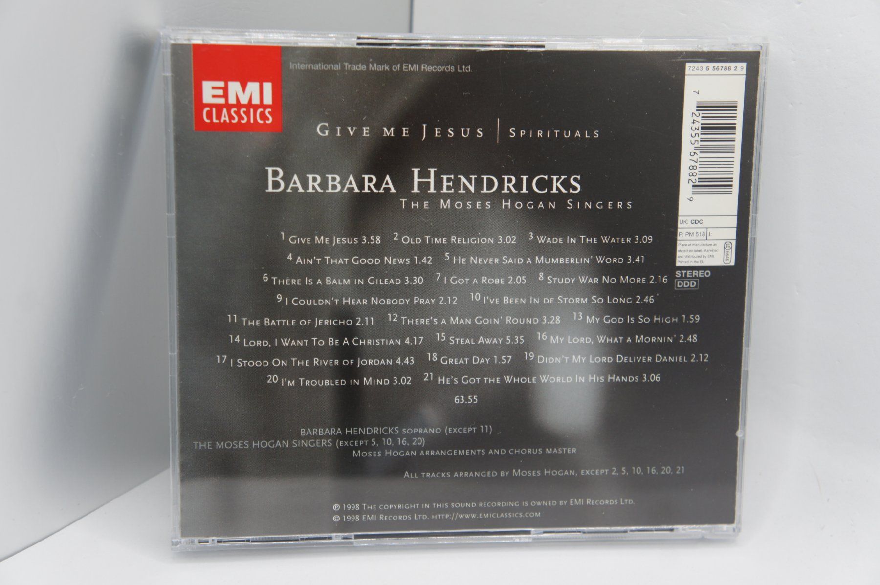 CD: CD Barbara Hendricks - Give Me Jesus – Usato da Ernetschwil venduto da luisvonerni 2