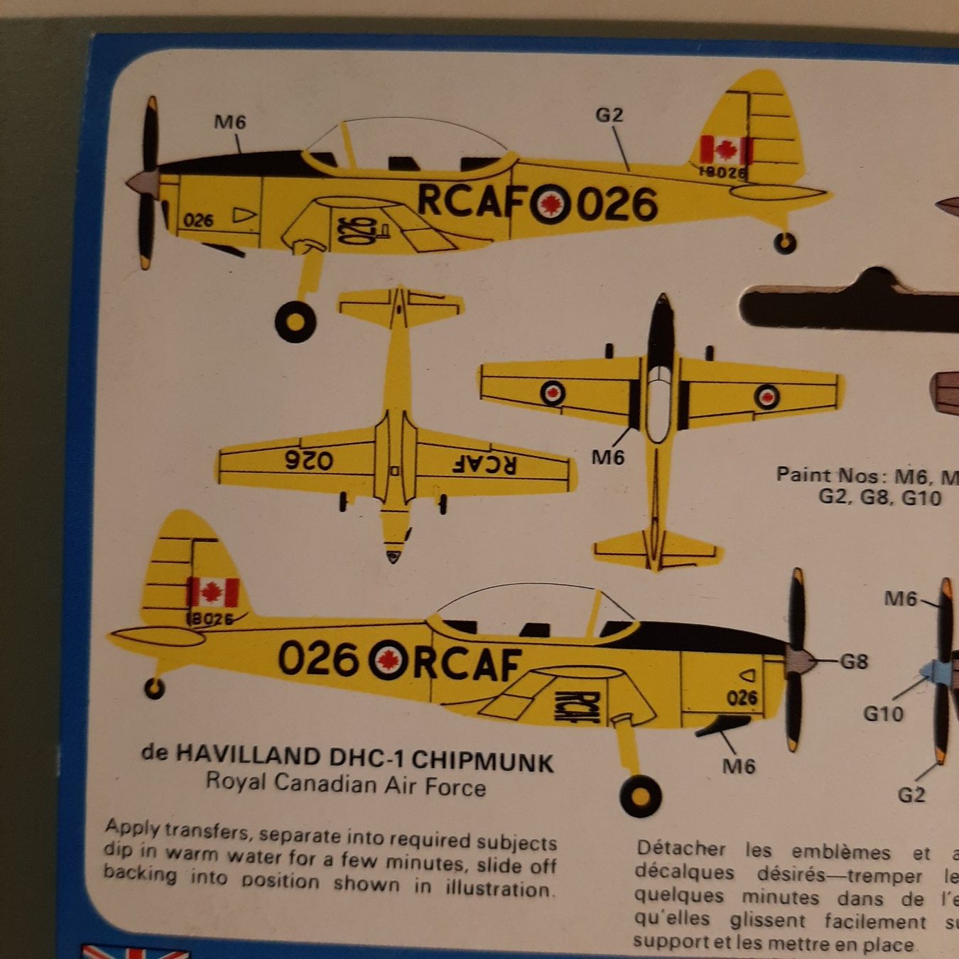 Airfix Kit di modellismo & Modellini statici: 127 ... D.H. DHC-1 Chipmunk T.10 ... Airfix 01054 ... NEU – Nuovo e nell'imballaggio originale da Bonstetten venduto da Benibanny59 3