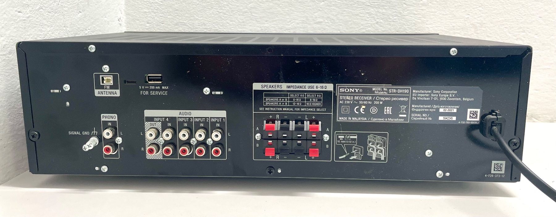 Harman-Kardon Ricevitori: Sony STR-DH190 Stereo Receiver – Usato da Niederdorf venduto da LeptonAG 2