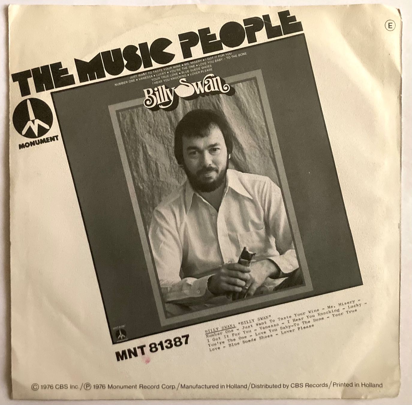 Dischi in vinile: BILLY SWAN - NUMBER ONE – Usato da Poliez-Pittet venduto da Newtown-Records 1
