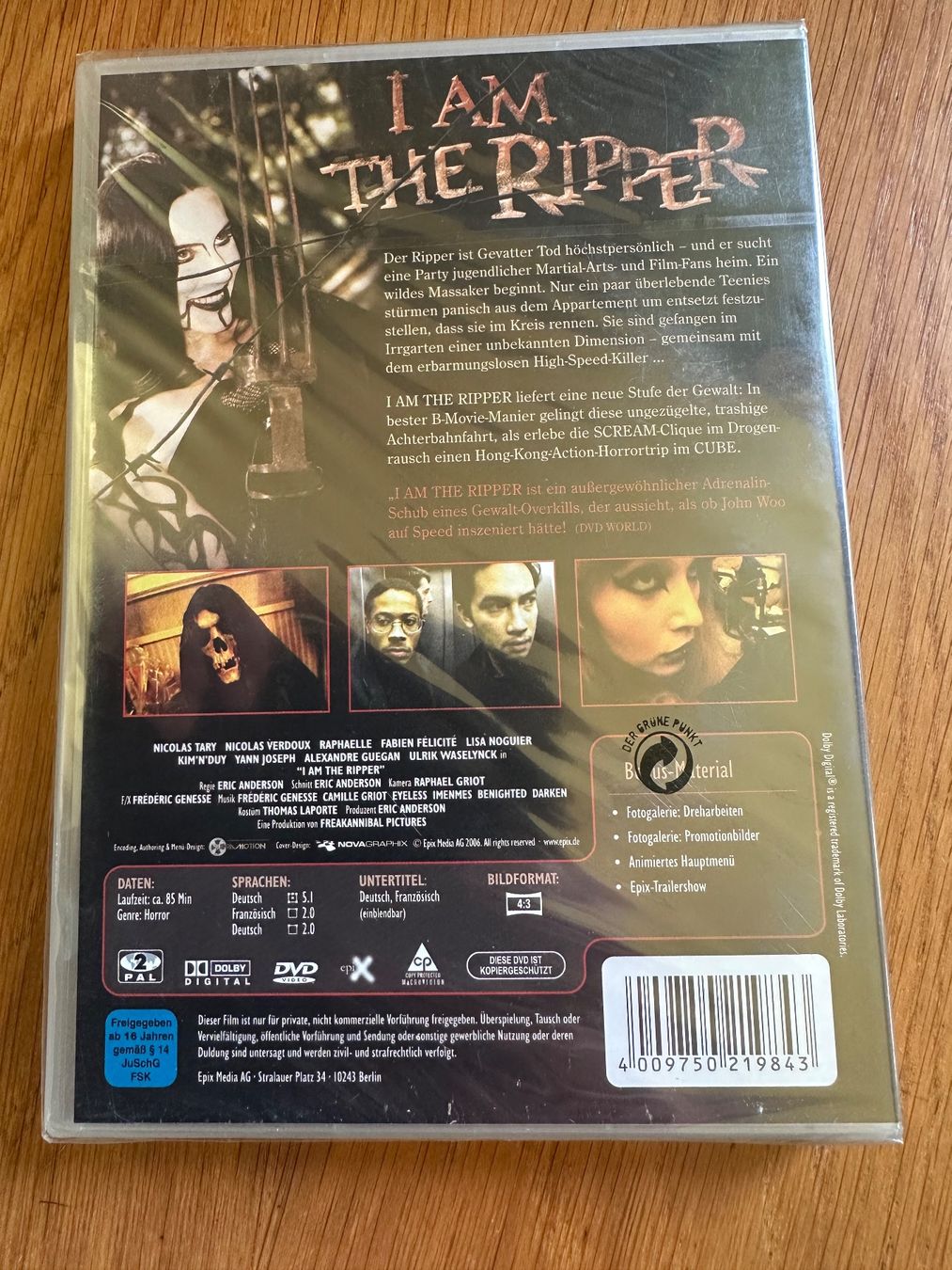 Alle DVDs: I am the Ripper DVD OVP – Neu und originalverpackt aus Benken ZH von Audi-erich 1