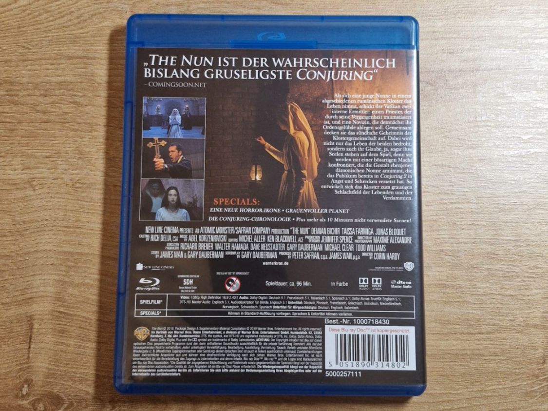 Tutti i DVDs: The Nun (2018) Bluray – Usato da Pfungen venduto da Whitie 1