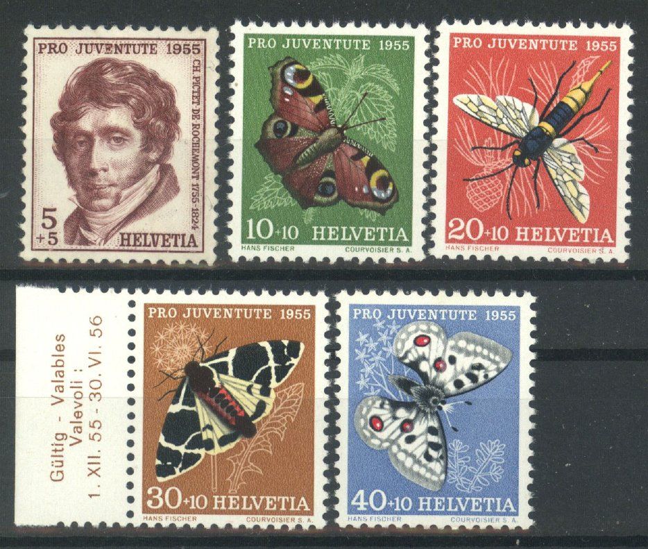 Tutti i francobolli: 1955, Pro Juventute ** – Usato da Willisau venduto da Vollstempel