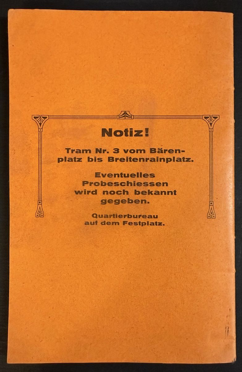 Bücher: SCHIESSPLAN Zentenar Wettschiessen Bern 1919 – Gebraucht aus Bern von felberunderground 5
