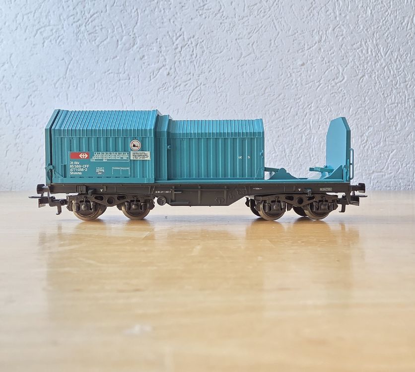 Märklin H0 4687 Drehgestellwagen mit Teleskophauben (Neu (gemäss ...