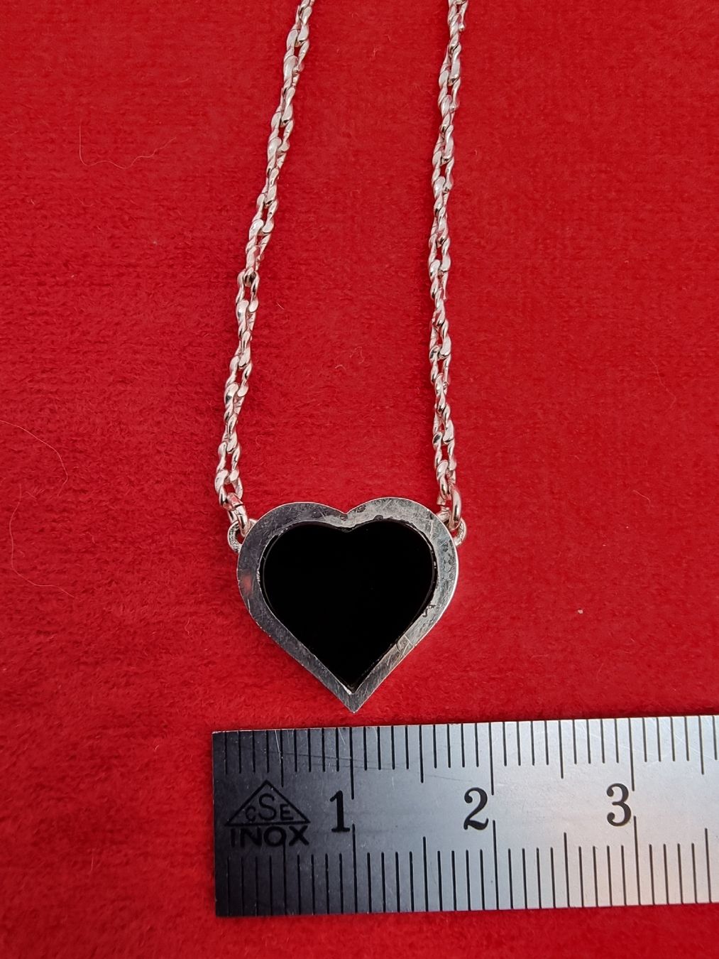 Catenine: Silberkette mit Herz Vintage – Usato da Helgisried venduto da zuegli.24 2