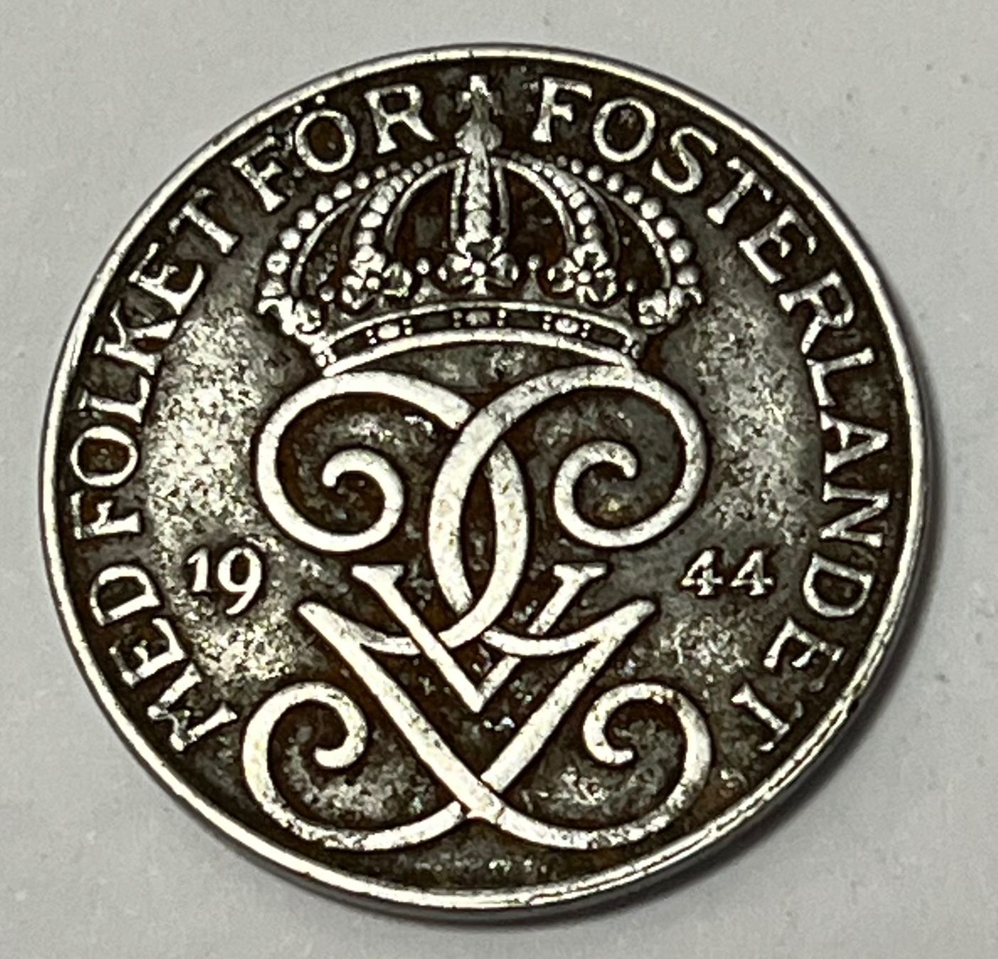 Tutti le monete: 5 Öre - Gustaf V - Sweden - 1944 – Usato da Dietikon venduto da Numis8953 1