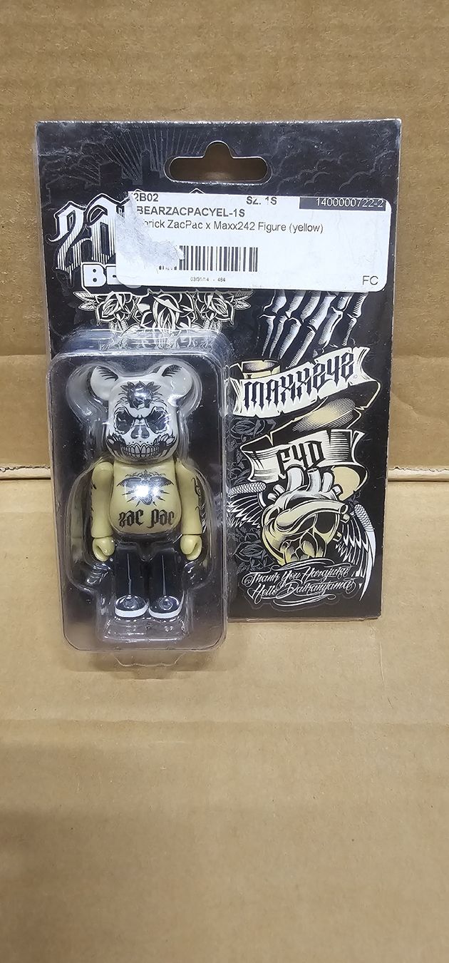 Medicom Toy Statuette: ZacPac x Maxx242 100% Bearbrick – Nuovo e nell'imballaggio originale da Cham venduto da WFRRichter 1