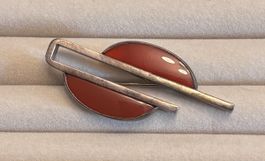 Sammlerstück: Achat Brosche N E From Danmark Sterling Silver