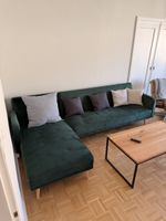 Grünes Sofa - Veloursofa - Schlafsofa - Sofa Bed
