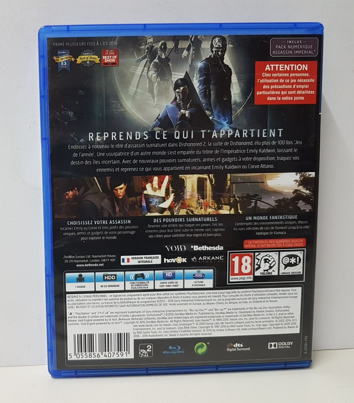 Sony Giochi: Dishonored 2  en français   PS4 – Usato da Schüpfheim venduto da Games_Spielkonsolen 3