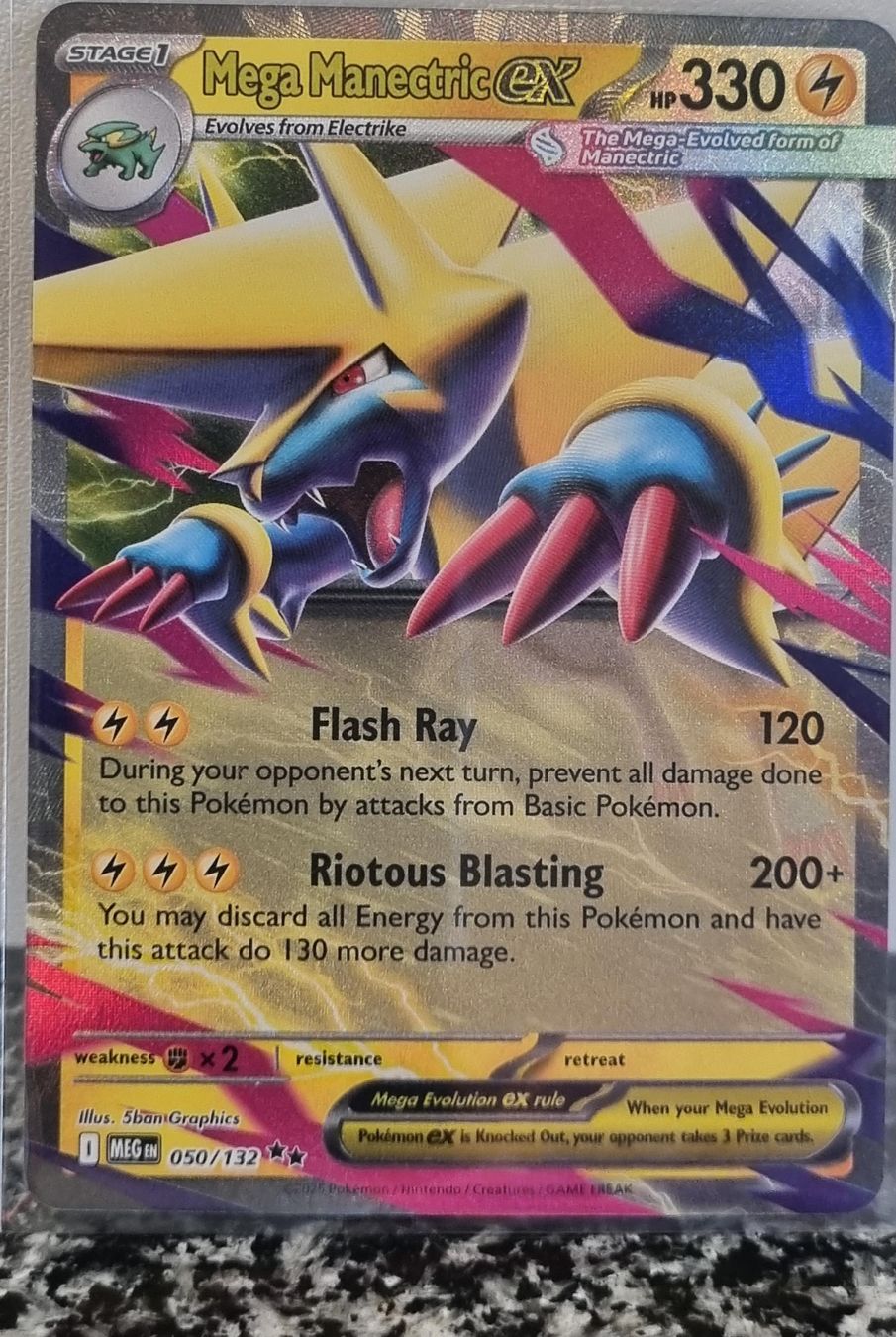 Pokémon Sammelbilder & Trading cards: Pokémon – Mega Manectric ex 🇺🇸 - MEG-050 - Mega Evolution – Gebraucht aus Bern von NeoSatoshi