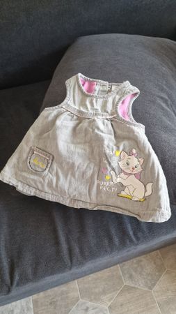 Baby Dress Marie Cat Grey Pink Size 3M