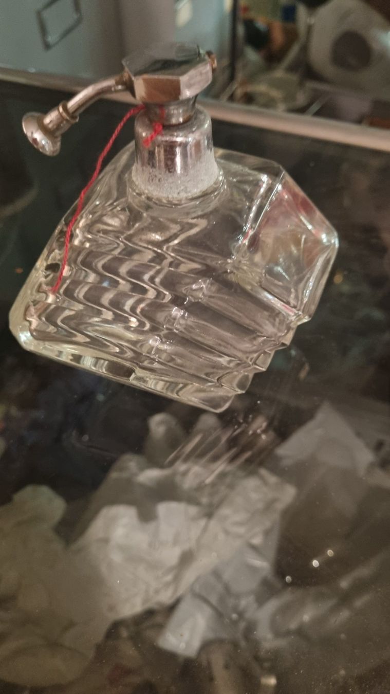 Flaconi: 4x Glas Parfum Flasche Flacon Art Deco – Usato da Basel venduto da Jcva 5