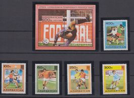 ASERBAIDSCHAN 1995 SPORT, FUSSBALL-WM 1998, FRANKREICH **