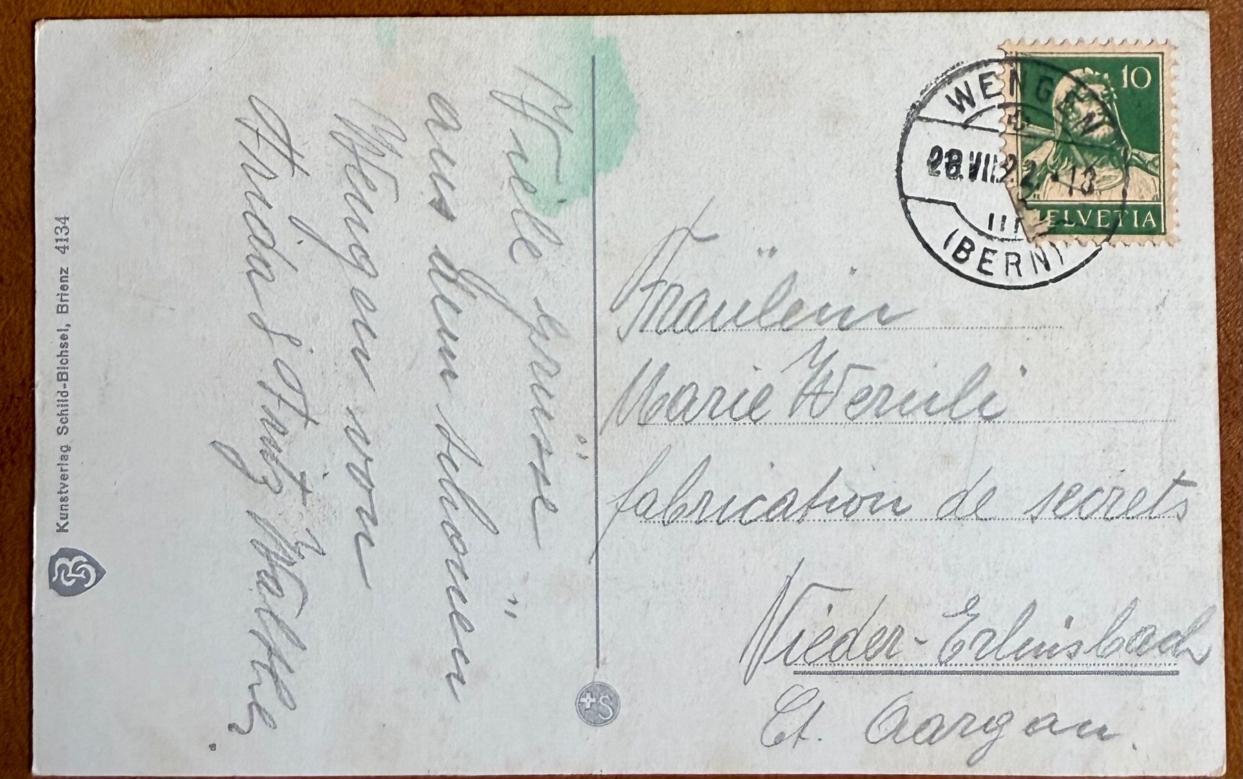 Cartoline postali: Wengen - Panorama 1927 – Usato da Lutry venduto da Ediego 1