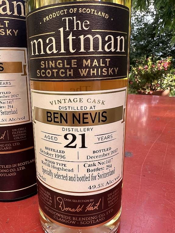 Ben Nevis Spirituosen: Ben Nevis 21y – Gebraucht aus Rothenbrunnen von Erdbeertiramisu 1