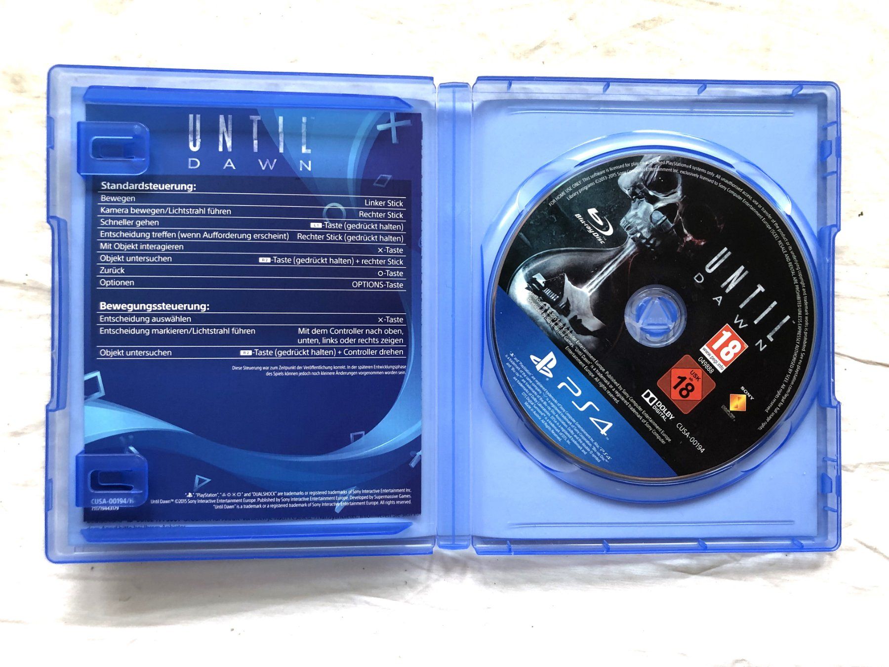 Spiele: PS4 - UNTIL DAWN [PLAYSTATION HITS] – Gebraucht aus Schaffhausen von durruti 1