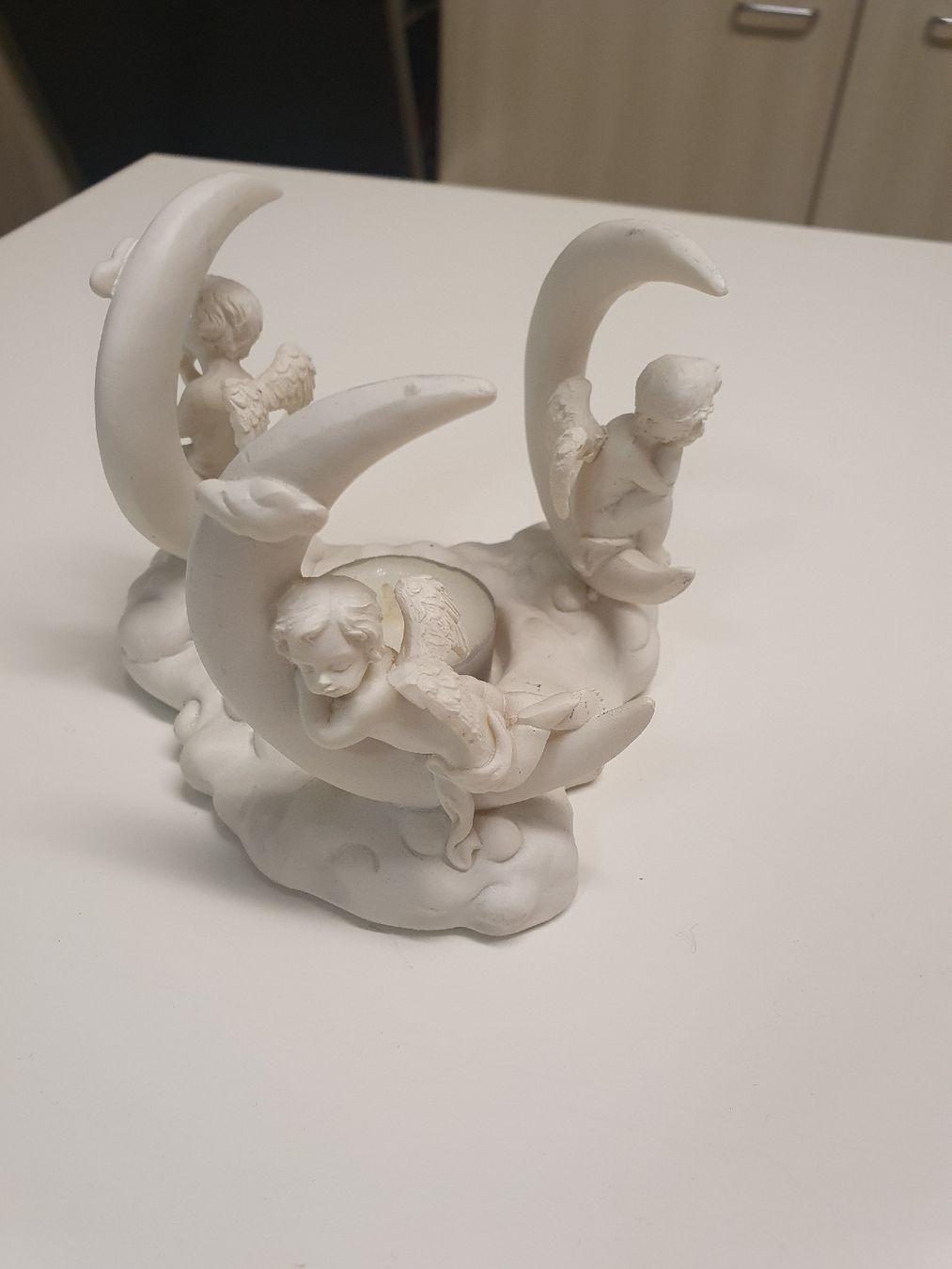 Tutte le decorazioni: Wunderschöner Engel Kerzenhalter, weiss – Usato da Erlinsbach venduto da conc7