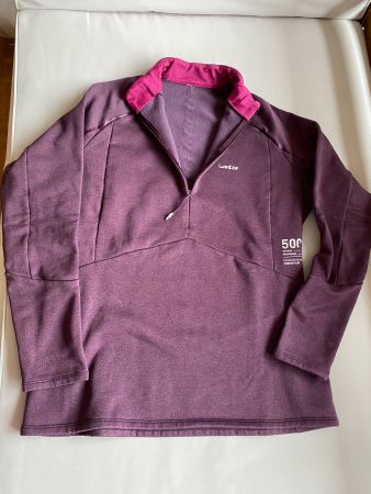 Faserpelzpullover mit RV Gr. M und Leggings Decathlon Wed'ze