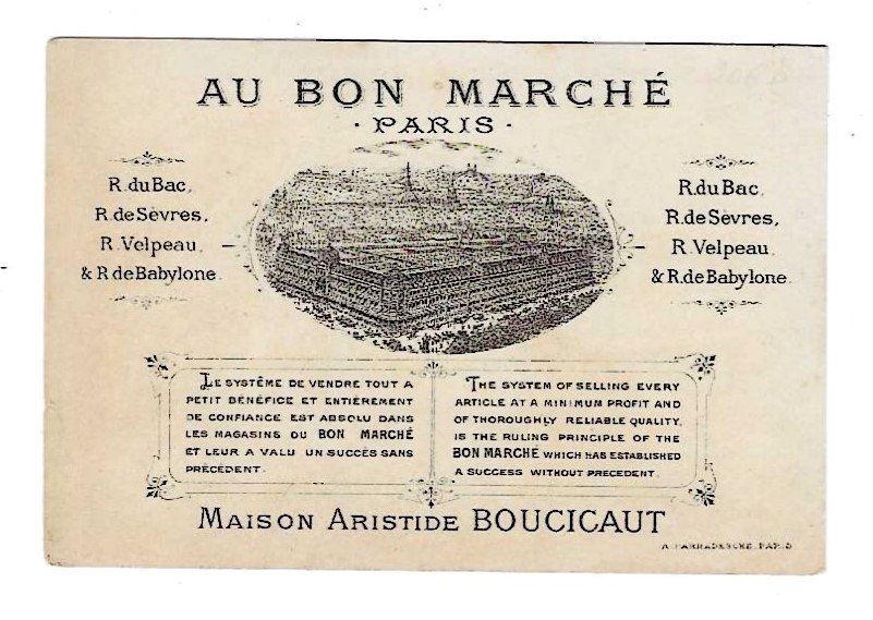 Grafica & Litografie: Carte publicitaire - Chromo – Usato da Genève venduto da edelweiss1900 1