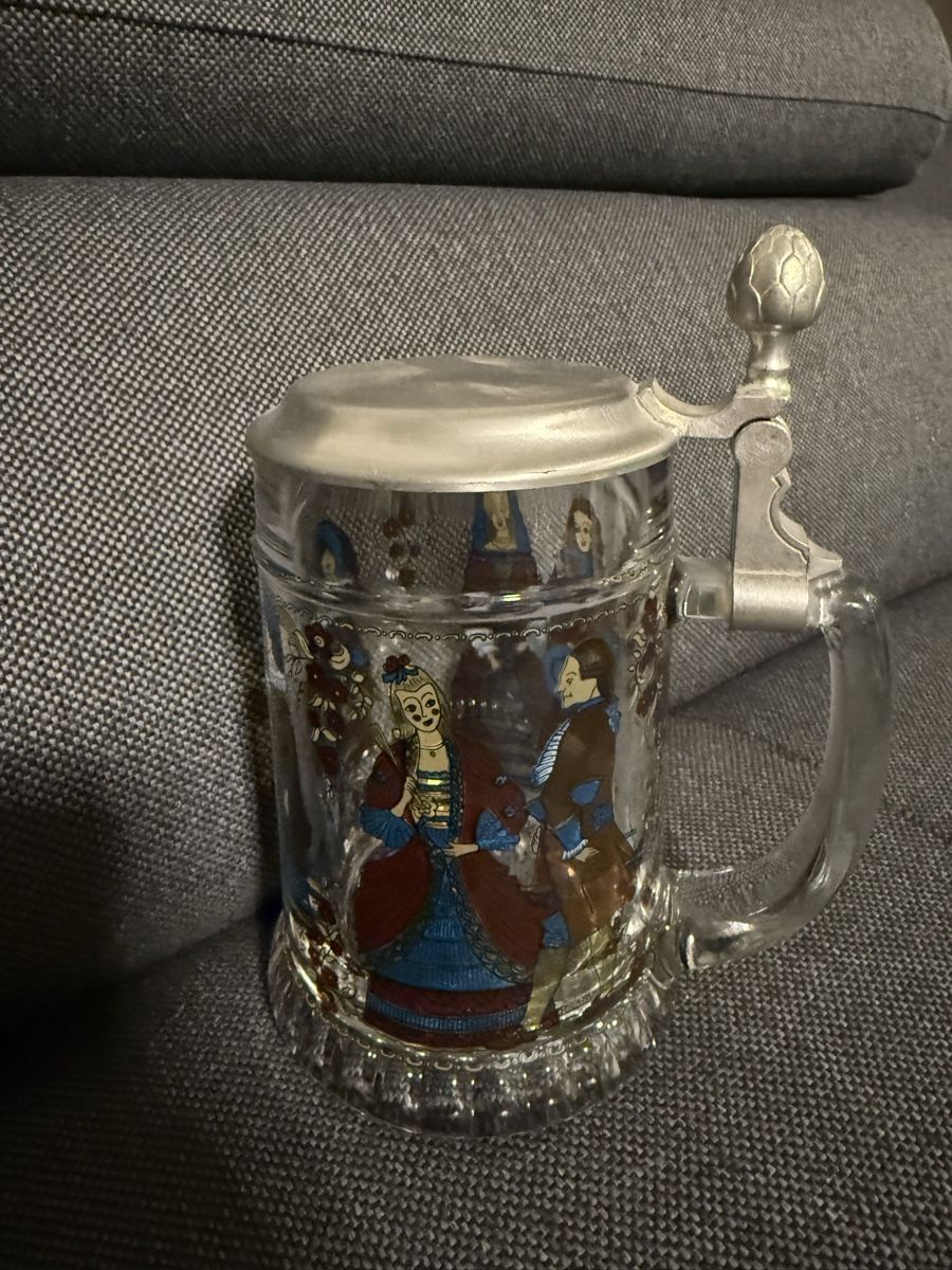Bicchieri: Bierkrug BMF mit Zinndeckel – Usato da Buchs SG venduto da and_d8tp 2