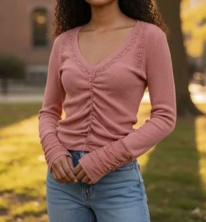 NEU Free People Thermo Shirt mit Spitzen S zu Nile Odd Molly