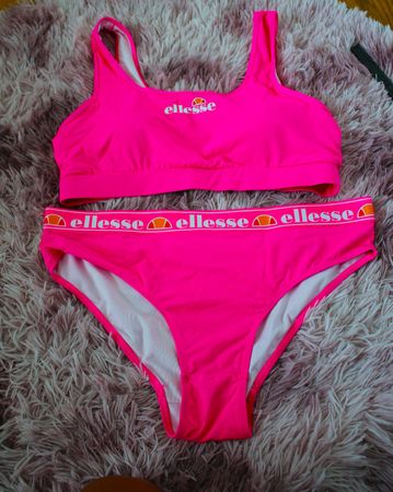 ☆ ELLESSE ☆ Bikini Set in hot pink ☆ 90ies Chic