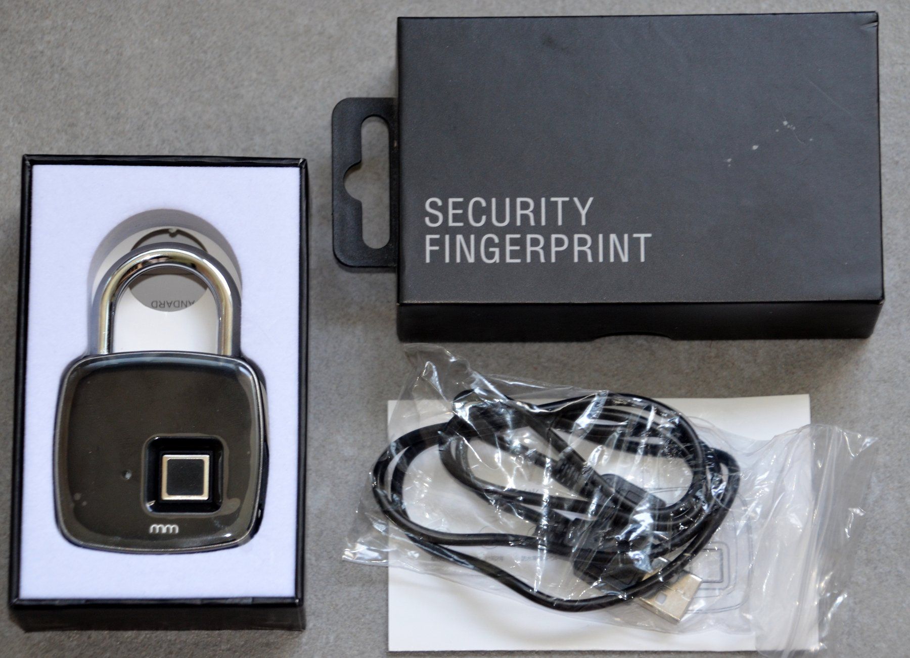 Schlösser: Vorhängeschloss mit Fingerabdruck Sensor cadenas – Neu und originalverpackt aus Collonges von arashee 3