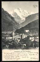 Interlaken, Teilansicht des Ortes mit Ju
