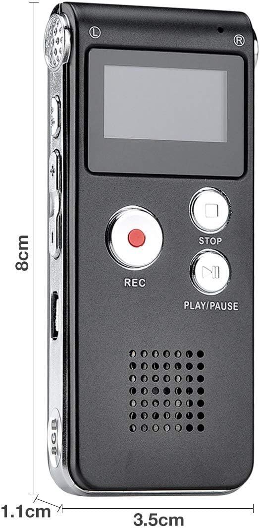 Registratori: 8GB LCD Bildschirm Digitales Diktiergerät – Nuovo e nell'imballaggio originale da Geneve venduto da Titi2008 2
