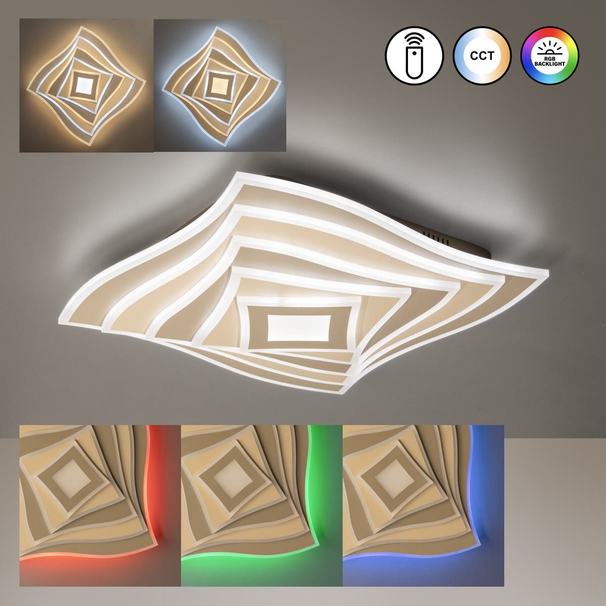 Lampadari & plafoniere: LED Deckenleuchte,CCT, RGBW, 50 cm Breit – Nuovo (secondo la descrizione) da Kreuzlingen venduto da Smart-Light