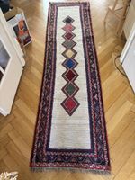 Orientteppich Läufer bunt mit Rautenmuster, guter Zustand