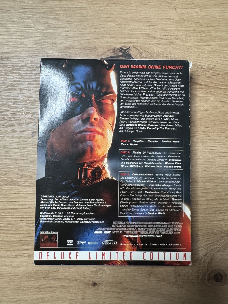 Tutti i DVDs: Daredevil Deluxe Limited Edition DVD - Box – Usato da Biberist venduto da etesummer 1