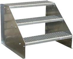 Standtreppe 3 Stufen 60x63cm verzinkt