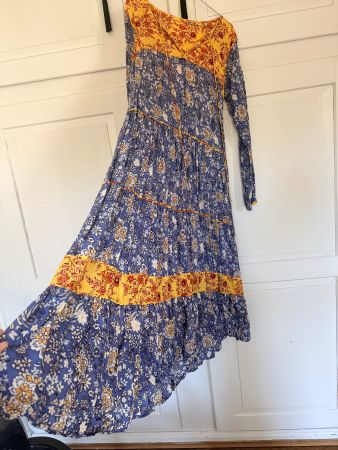 Buntes Sommerkleid im Provence Stil, Grösse M