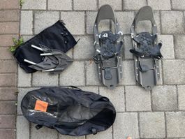 Schneeschuhe mit Zubehör - braucht 4 neue Straps