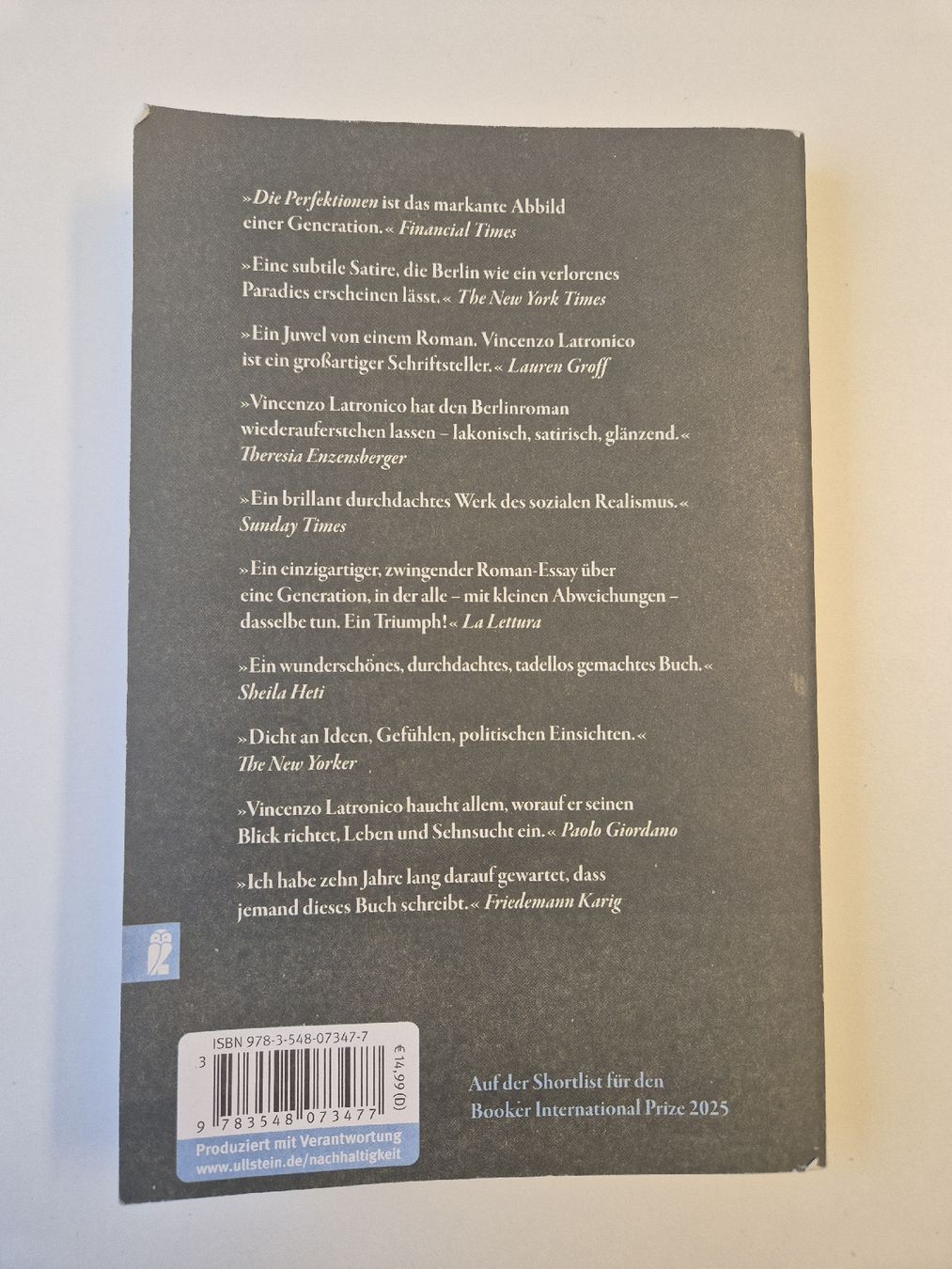 Libri: vinceno latronico - die perfektion – Usato da Pfäffikon SZ venduto da vale_111 1