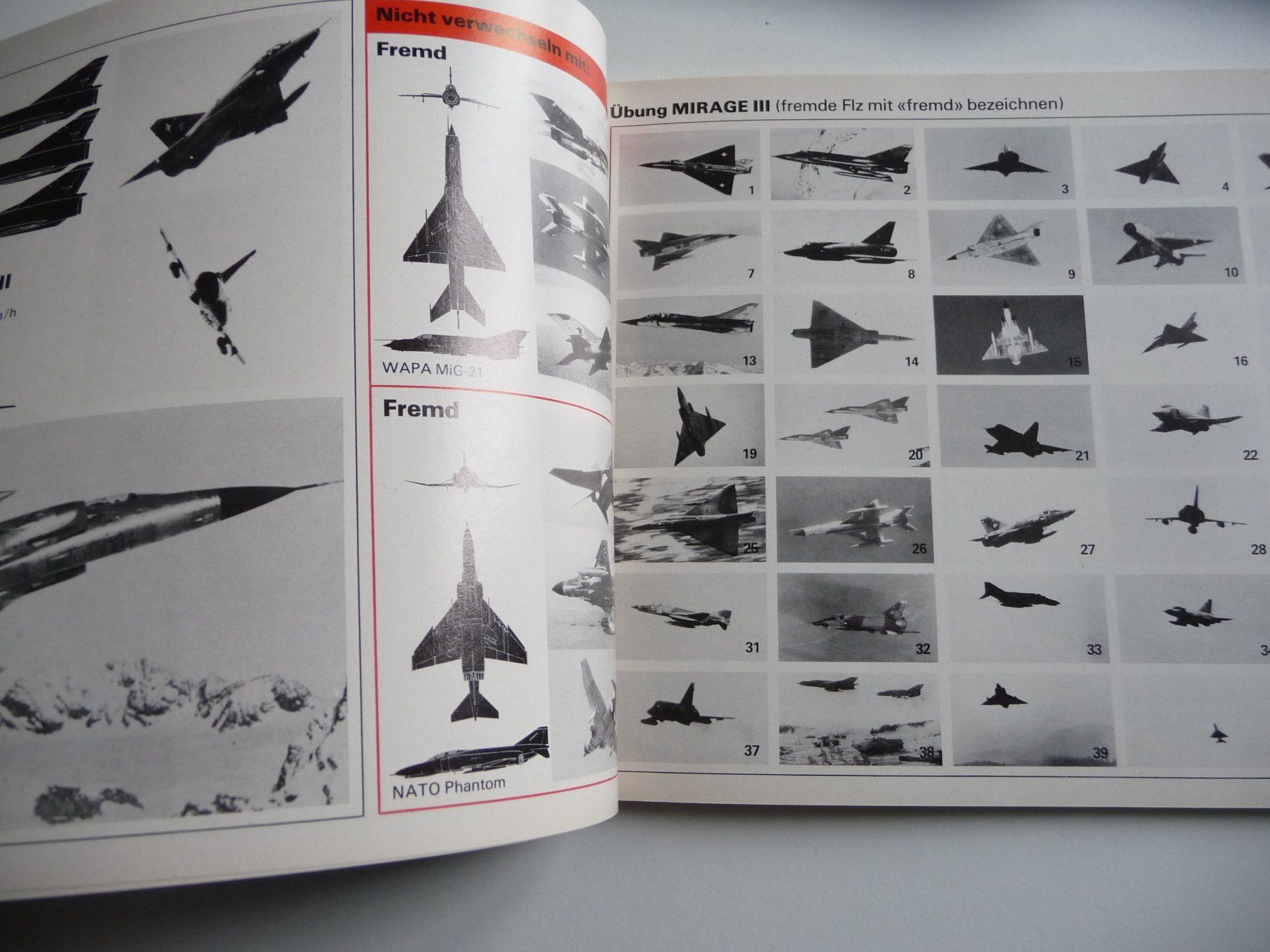 Libri: Reglement Flugzeugerkennung Schweizer Armee 1984 – Nuovo (secondo la descrizione) da Winterthur venduto da ricofly 3